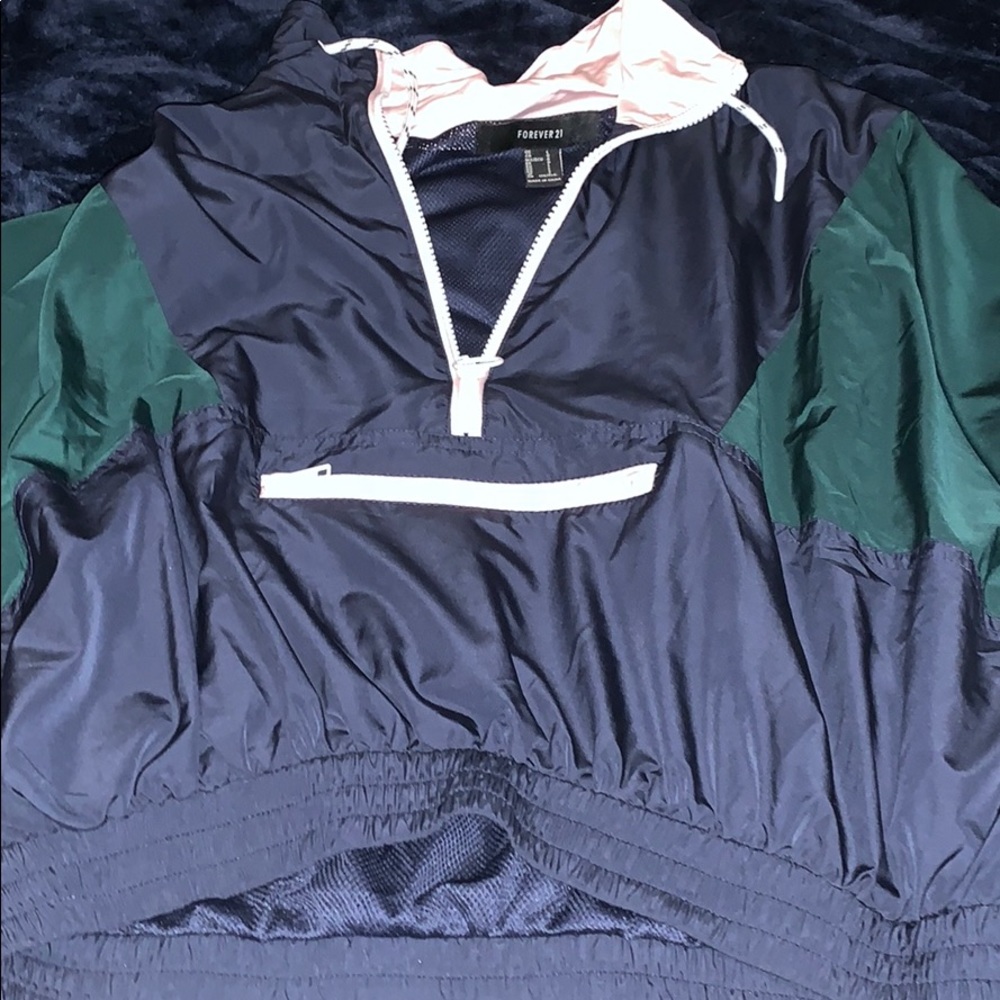 Forever 21 cropped wind breaker